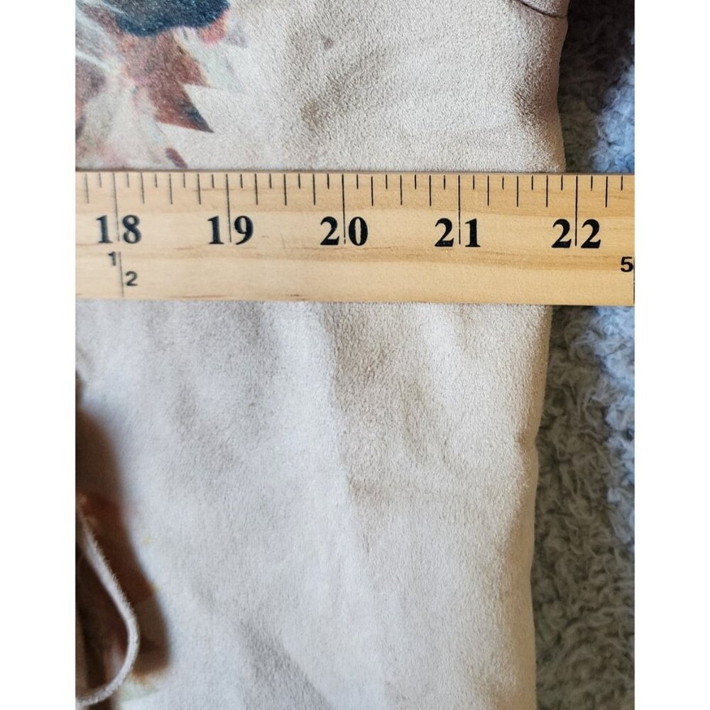 Trail of Painted Ponies Women's XL Long Jacket Faux Suede‎ Fur Lined Stitched - Picture 9 of 11